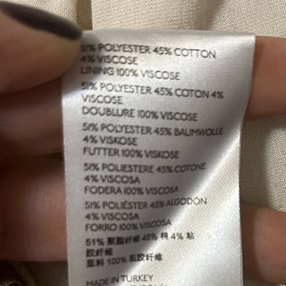 Anthropologie Ruffled Pointelle Knit Mini Dress Square Neck Ivory Cream Womens S - Picture 11 of 11